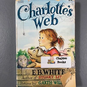 Charlotte's Web by E.B. White Children's Paperback Picturebook Harper & Row 1980 - Picture 1 of 24