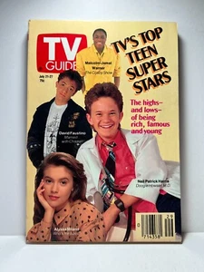 TV Guide 1990 July 21-27 TV's Teen Super Stars Neil Patrick Harris Doogie Howser - Imagen 1 de 4
