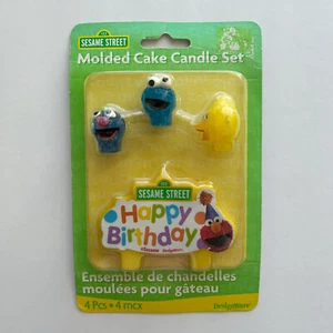 Velas de cumpleaños Plaza Sésamo 2011 selladas nuevas Elmo Cookie Monster Big Bird - Imagen 1 de 7