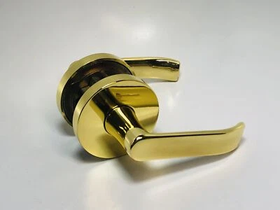 Conjunto de trava de alavanca de passagem Baldwin Hardware 5460-030-PASS, latão polido - Imagem 1 de 4