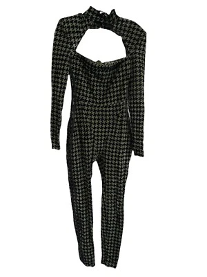 Ivy Park x Adidas Beyonce traje de gato mono tejido talla mediana pata de gallo transparente Foto 1 de 4