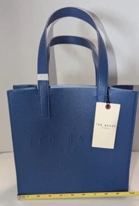Ted Baker Blue Icon tote Signature logo Small size purse $60 | NEW w/ TAGS - Picture 1 of 6