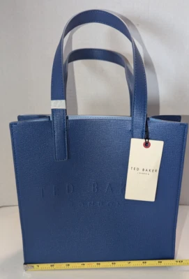 Ted Baker Blue Icon tote Signature logo Small  size purse $60 | NEW w/ TAGS - Image 1 of 4