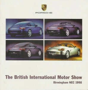 Porsche Range Motorshow 1998 UK Market Sales Brochure Boxster 911 Carrera 2 4 - Picture 1 of 2