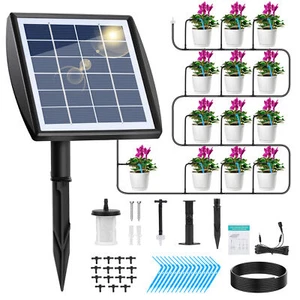 Solar Bewässerungssystem Pflanzenbewässerung 1800mAh Automatisch System Kit IP67 - Bild 1 von 21