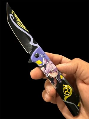 Аниме тематический пружинный карманный нож - коллекционный аниме дизайн Edc PF75C - Изображение 1 из 2