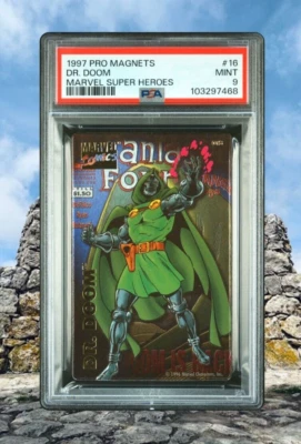 Dr. Doom 1997 Marvel Pro Magnets Super Heroes PSA 9 MINT POP 3 None^ Doctor 1996 - Image 1 of 4