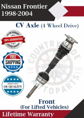 Nuevo eje CV delantero OE para Nissan Frontier 1998-2004 4x4 con elevación garantía de por vida Foto 1 de 4