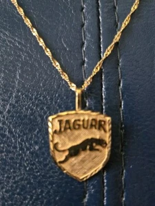 14k Gold Necklace With Jaguar Pendant 2.5g - Picture 1 of 5