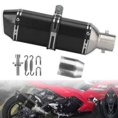 38-51mm Universal Motorcycle ATV Slip On Exhaust Muffler Silencer Pipe DB Killer Foto 1 de 4