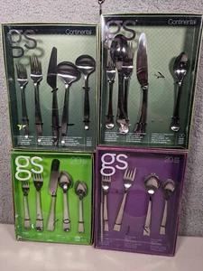 Lote de cubiertos GS Gourmet Settings Continental 4 juegos 80 piezas en total - Imagen 1 de 6