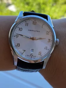 OROLOGIO HAMILTON JAZZMASTER H385111 QUARZO VETRO ZAFFIRO UOMO 42mm PRODOTTO IN SVIZZERA - Foto 1 di 12
