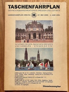 Taschenfahrplan der RBD Dresden und Cottbus, Deutsche Reichsbahn - Bild 1 von 2