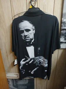 The Godfather Polo Shirt Mens Large Black Nwt - Picture 1 of 3