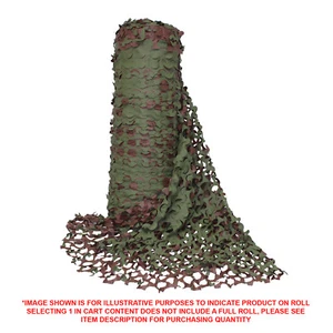 CAMOUFLAGE NET WOODLAND CAMO 2.4M WIDE ROLL SOLD PER METRE - SHADE CLOTH - Picture 1 of 3