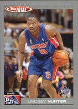 2004-05 Topps Total Silver Detroit Pistons Basketball Card #164 Lindsey Hunter