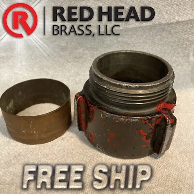 RED HEAD NH Aluminum Adapter Coupling for Fire Hose RED HEAD 748 - Image 1 of 4