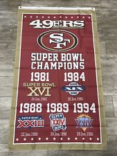 San Francisco 49ers  Flag 3' x 5' Banner Quest For 6 Bosa Jimmy G 5 Time