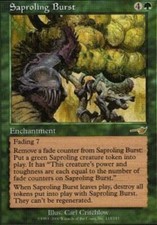 Saproling Burst ~ Heavily Played Nemesis MTG Magic UltimateMTG Green Card