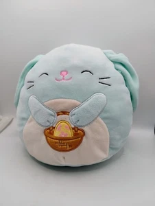 Squishmallows Bottoni Coniglietto Blu con Cesto Pasqua 8" Peluche Peluche Giocattolo - Foto 1 di 5