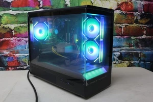 Custom RGB Gaming Desktop PC Intel Core i7 3.40 Quad 16 GB SSD Nvidia 1660 Super - Picture 1 of 12