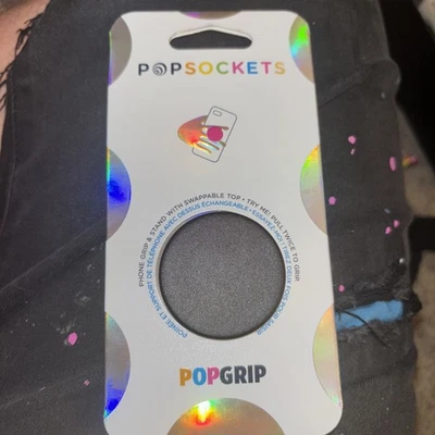 PopSockets Phone Grip Stand Black POPGRIP Popsocket - Image 1 of 4