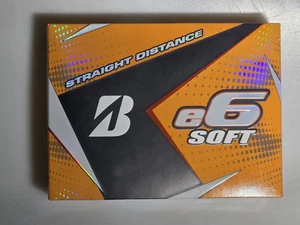 Bridgestone Golf E6 Golf Balls Dozen White with casino logo - Picture 1 of 6
