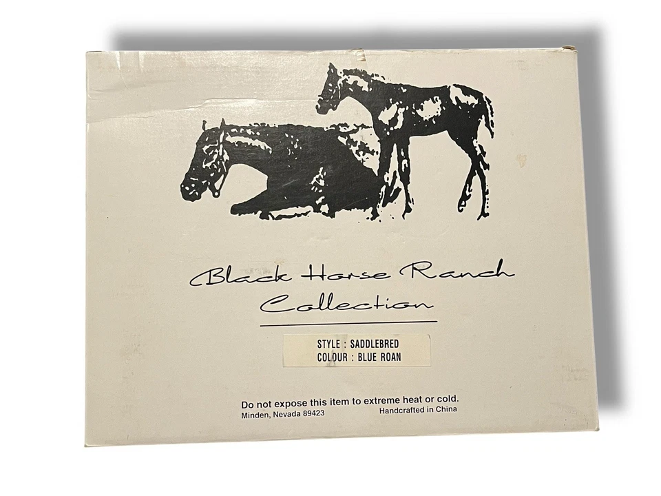 Black Horse Ranch American Saddlebred Blue Roan Rare - Image 1 of 4