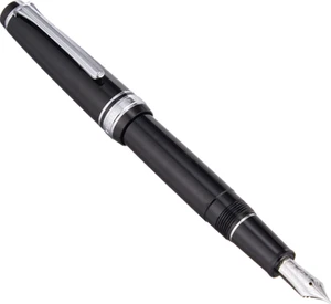 Sailor Professional Gear Slim Silver Fountain Pen Black EF Nib 11-1222-120 - Picture 1 of 2