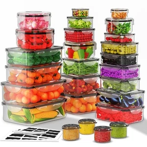 Containers With Lids 52 Pack Large Food Storage Total 640 Oz 85 To Small Box - Picture 1 of 1