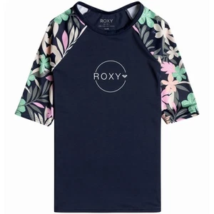 Roxy Kids Roxy Short Sleeve UV Protect Rash Vest - Naval Academy - 8 Yrs - Picture 1 of 2