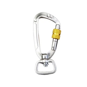 2 PCS Quickly Auto Locking Carabiner Climbing Camping - Picture 1 of 12