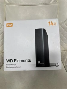 Western Digital 14TB WD Elements Desktop External Hard Drive-WDBWLG0140HBK-NESN - Photo 1/5