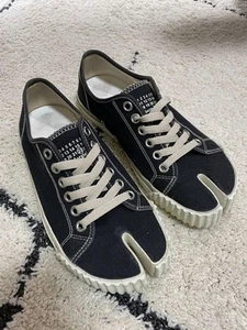 Rare MM6 Maison Margiela Tabi Canvas Sneakers US 8 (EU 41) Black from Japan - Picture 1 of 24