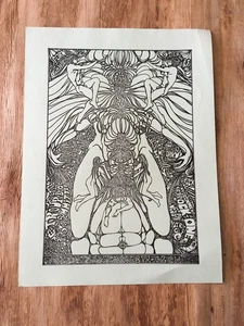 BEDROCK ONE 3/5/1967 SF flyer Diggers Steve Miller krishna Brautigan ORIGINAL - Picture 1 of 2