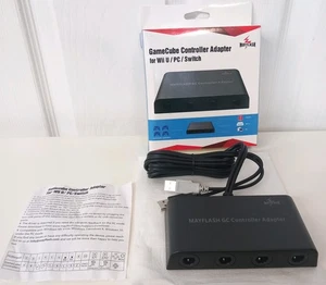 GAMECUBE CONTROLLER ADAPTER NON OFFICIAL WII U - SWITCH - PC (XP/VISTA/WIN7/8/10 - Bild 1 von 9
