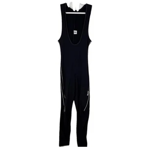 Santini SMS Cycling Winter Bib Thermal Fleece Tights Black Men XXL - Picture 1 of 10