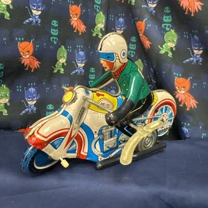 Rare Vintage Chinese Tin Motorcycle Toy MS-702 Clean! - Picture 1 of 5