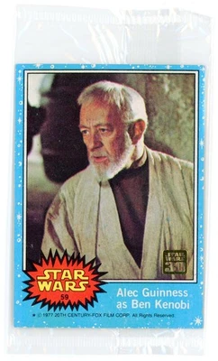 Topps Star Wars 2007 30 aniversario azul Boxtopper recompra Obi-Wan 59 sellado Foto 1 de 2