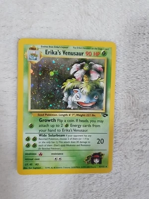 Pokemon TCG Erika's Venusaur 4/132 Holo Unlimited Pokémon Gym Challenge Hp - Image 1 of 4