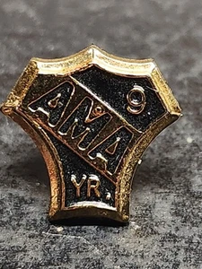 Vintage American Motorcycle Association 9 Year Membership Pin - Picture 1 of 5