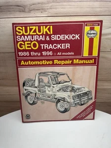 Haynes 90010 (1626) Suzuki Repair Manual 1986-1996 Samurai Sidekick GEO Tracker - Bild 1 von 6