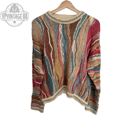 Vintage Coogi Classic 90s Australia 3D Knit Sweater Unisex Colourful Rare Jumper - Image 1 of 4