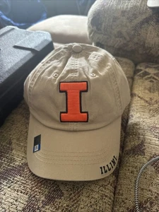 University of Illinois Fighting Illini UIUC hellbraune verstellbare Herrenmütze Kappe - Bild 1 von 4