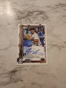 2025 Topps Holiday Jace Jung RC Auto /200 Detroit Tigers Numbered RC Auto! - Bild 1 von 5