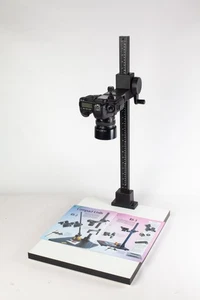 Soporte de copia tipo Kaiser RS2 + Montaje para cámara QR + Zócalo de 50x40 cm + Columna de 70 cm. - Imagen 1 de 17