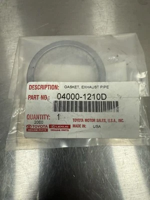 TOYOTA | JUNTA DE TUBO DE ESCAPE ✪NUEVO✪ 04000-1210D OEM GENUINO SCION LEXUS EE. UU. Foto 1 de 2