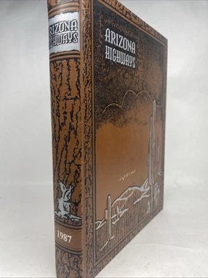 Arizona Highways Magazine 1987 Hardcover Leatherette Bound VG Spotless  - Image 1 of 4