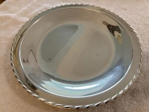 Towle Sterling SILVER FLUTES Sterling Silver 9" COOKIE PLATE 193 grams - Picture 1 of 9