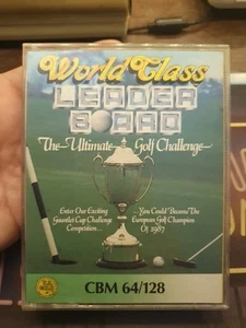 WORLD CLASS LEADER BOARD X COMMODORE 64 GIOCO ORIGINALE CASSETTA C64 GAME GOLF - Afbeelding 1 van 12